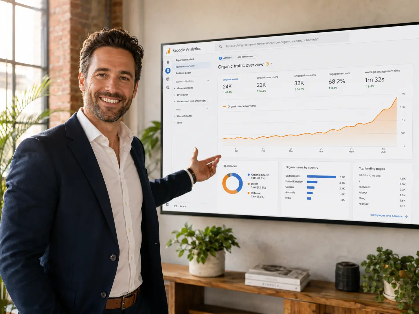 SEO Dashboard Analytics