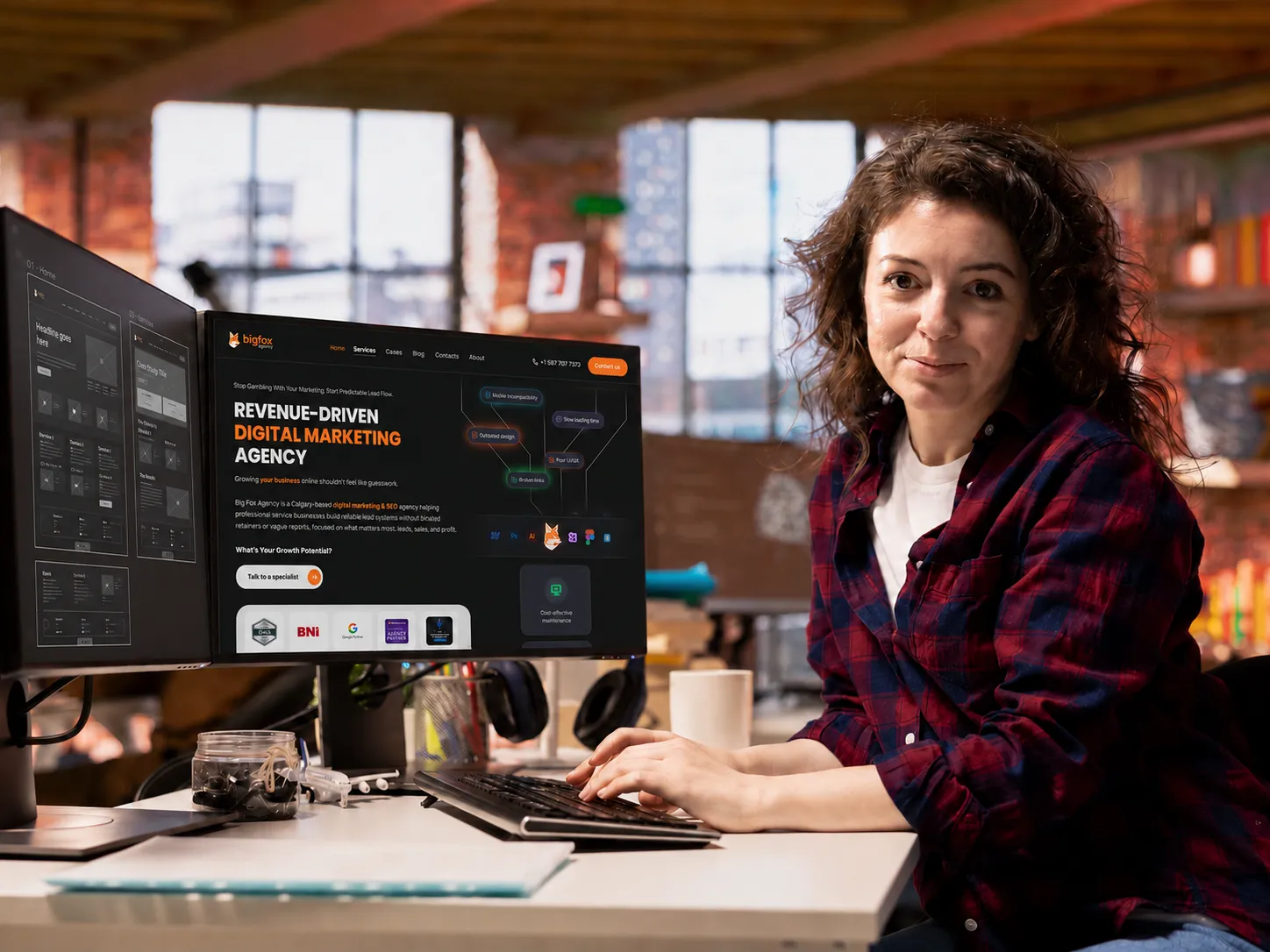 Web Design and Development Interface